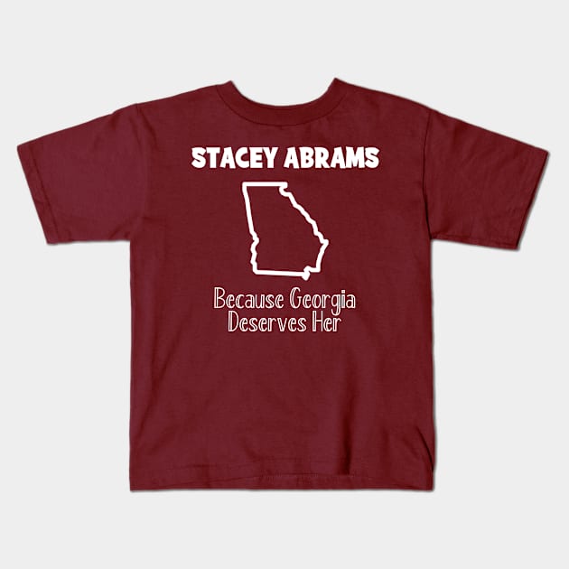 Abrams 2022, Stacey Abrams for Georgia Governor 2022 Abrams Kids T-Shirt by Bless It All Tees